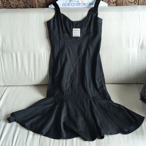 Y2K Bebe Flared Black Dress